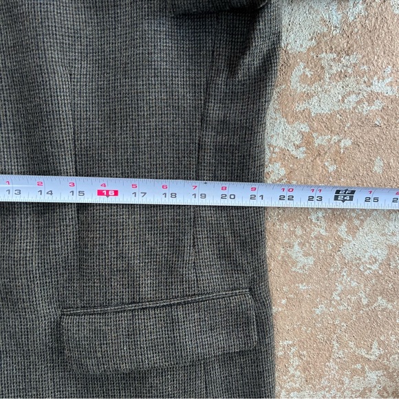 Geoffrey Beene lambs Wool Blazer Men’s Sz 42 R Gray Sport Coat Two Button Luxury - Picture 7 of 16